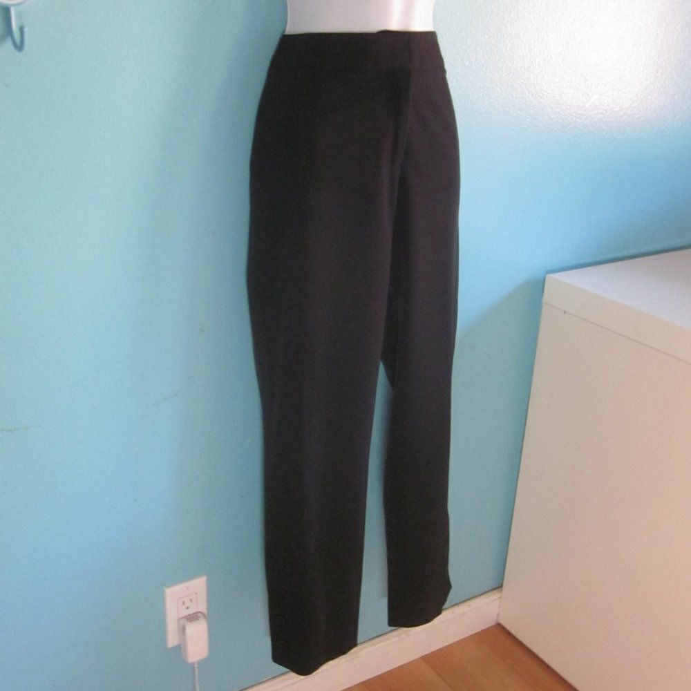 Peace of Cloth Womens Black Slim Stretch Trousers Size 6 Casual Pants